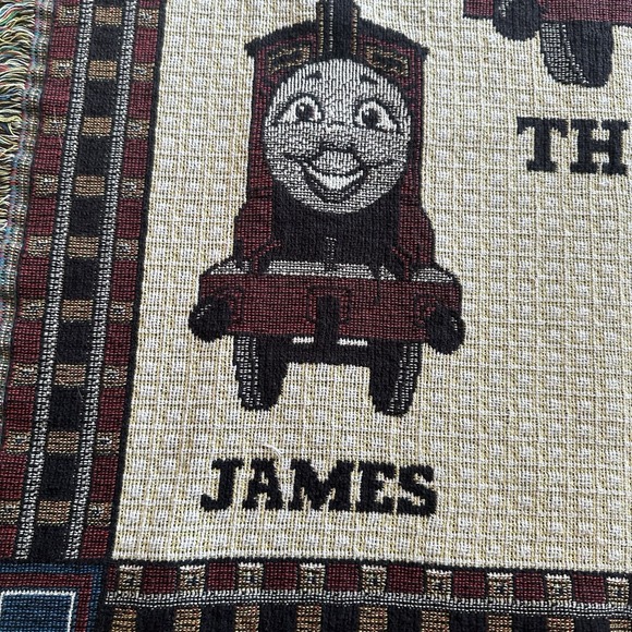 Thomas The Train Tank Engine Woven Tapestry Throw Blanket - Picture 3 of 9